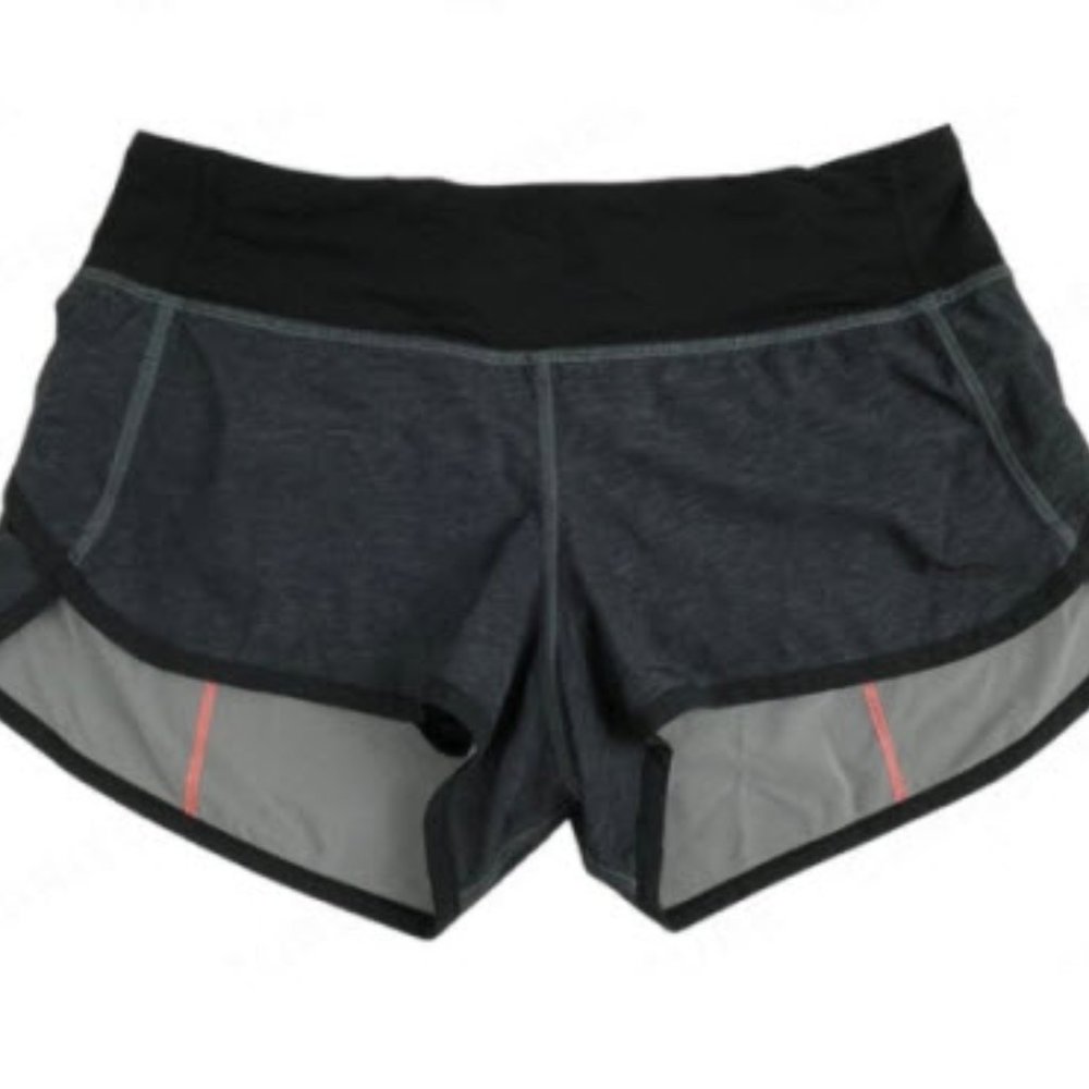 Lululemon Speed Short Heathered Black Size 8
